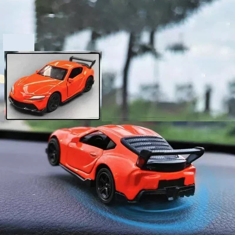 Sports Car Drift Rotating Car Decor Auto Dashboard Turning Racing Model Decoration Car Individuality Center Console Decoration